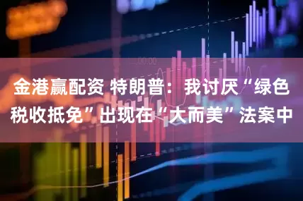 金港赢配资 特朗普：我讨厌“绿色税收抵免”出现在“大而美”法案中